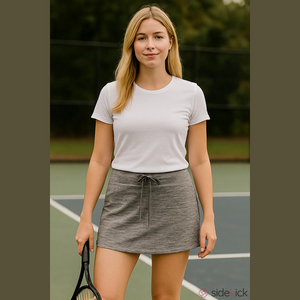 Z by Zobha grey Spacedye skort with rear zippered pocket Woman’s Medium